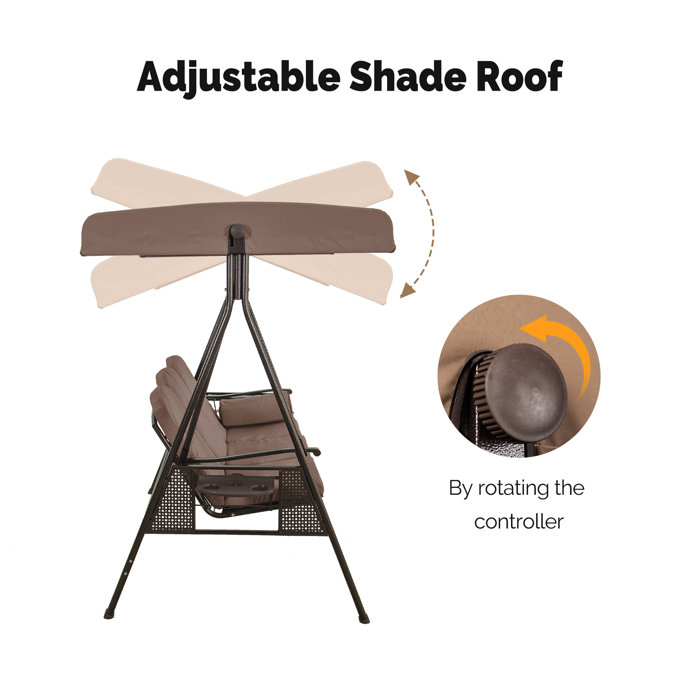 Red Barrel Studio® Brentley Porch Swing with Canopy & Reviews Wayfair